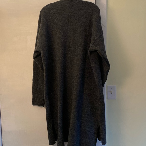 Lucky Brand Dark Gray Long Wool Blend Cardigan New With Tags - Picture 6 of 16